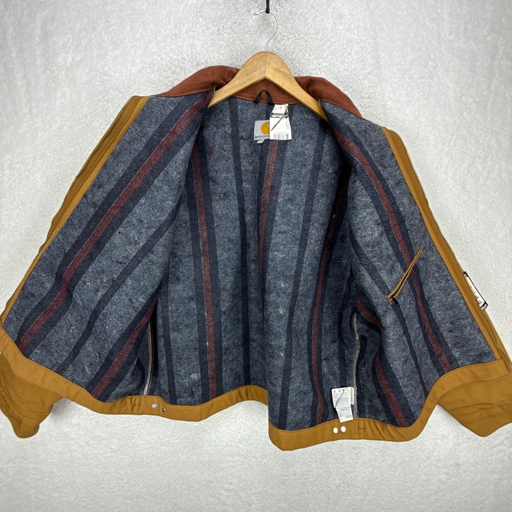 Carhartt Detroit Jacket Blanket Lined Mens 3XL J001 BRN Brown NWT NOS - Picture 4 of 15